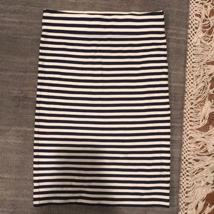 MADEWELL high-waisted striped skirt